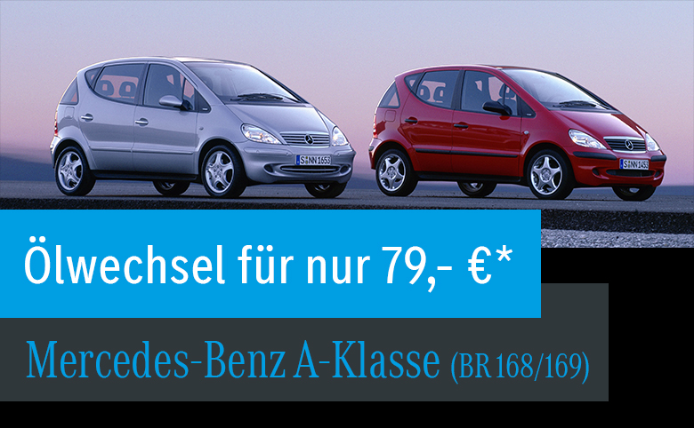 Mercedes-Benz A-Klasse (BR 168/169): Ölwechsel für nur 79,00 €*