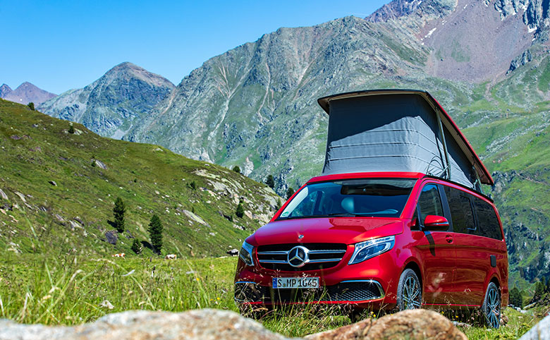 Bereit für den Camping Urlaub – Der neue Mercedes-Benz Marco Polo ist der Wohlfühl-Van für Ihre Reise