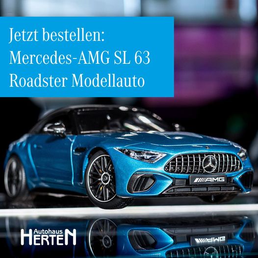 Ab sofort bei uns erhältlich: Der Mercedes-AMG SL 63 Roadster als Modellauto im Maßstab 1:18. Er ist…