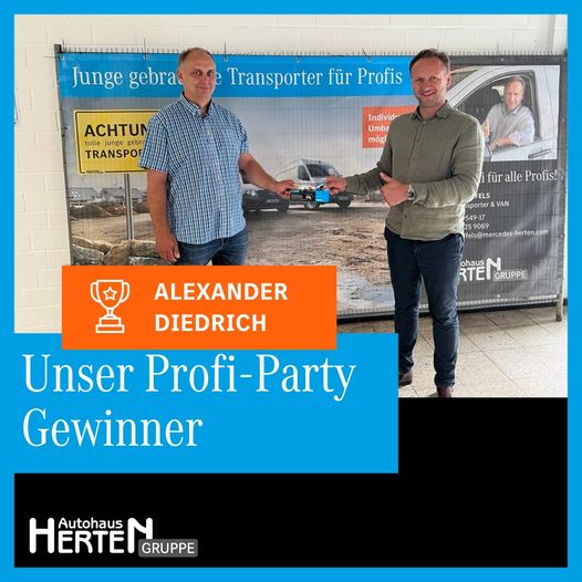 And the winner is: Alexander Diedrich!  Er hat für sein Team von Diedrich Industriekessel in Düren …