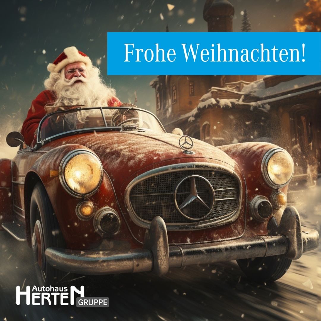Ho, ho, ho – der Weihnachtsmann  ist sterneklassig auf dem Weg zu Euch… Die Mercedes-Benz Autohaus…