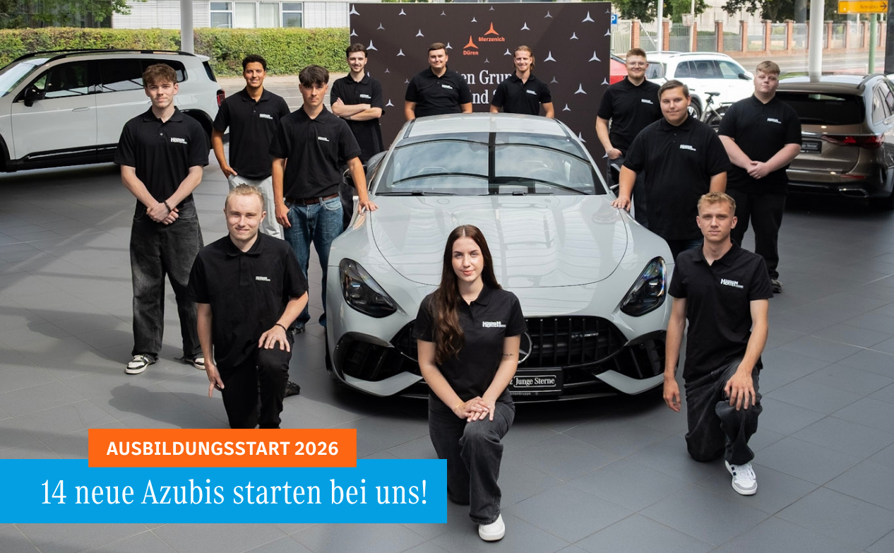 Zum Ausbildungsstart 2026 beginnen 14 neue Auszubildende ihre berufliche Laufbahn an unseren vier Standorten in Düren, Merzenich, Mechernich und Schleiden. Damit setzen wir ein starkes Zeichen für die Nachwuchsförderung in der Region.